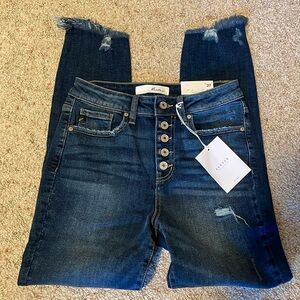 KanCan high rise ankle skinny 7/27 jeans
